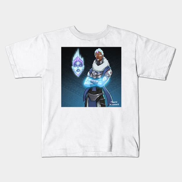 Muntu Warriors - Frozen Collection Kids T-Shirt by Beckley Art